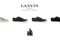 LANVIN Suede Low-Top Sneakers