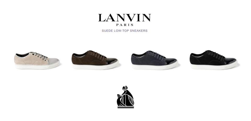LANVIN Suede Low-Top Sneakers