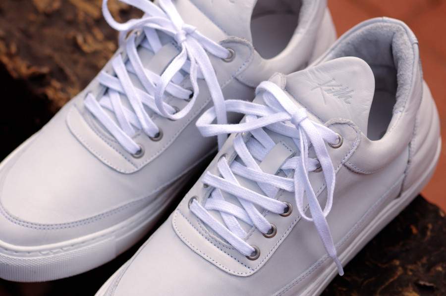 RONNIE FIEG x FILLING PIECES Low Top White Sneakers