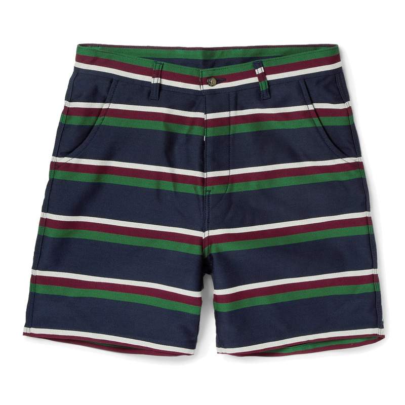 Short AMI x MR PORTER Striped Wool and Cotton-blend